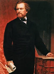Porträtt av Samuel Colt, revolverns uppfinnare